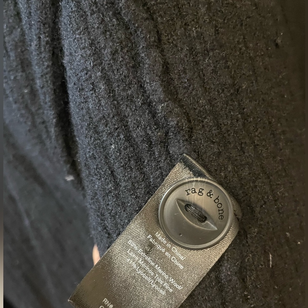 rag & bone Navy with White Trim Varsity cardigan - Picture 6 of 6